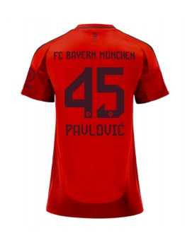 Bayern Munich Aleksandar Pavlovic #45 Heimtrikot für Frauen 2024-25 Kurzarm